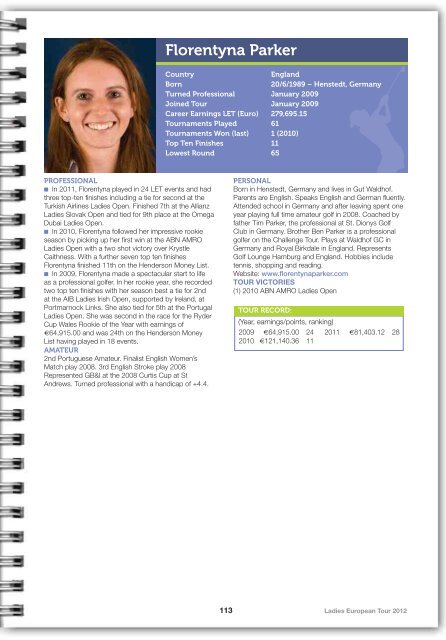 2012 LET Tour Guide (pdf) - Ladies European Tour