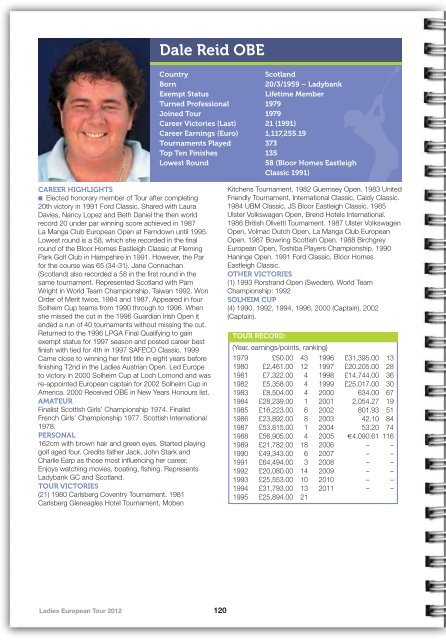 2012 LET Tour Guide (pdf) - Ladies European Tour