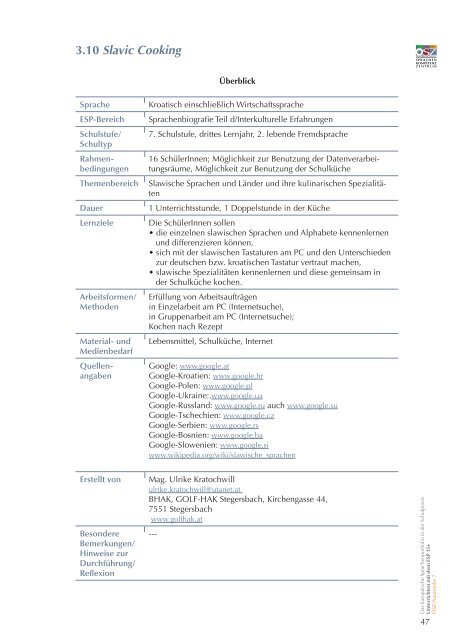 Unterrichten mit dem ESP 15+ - Using the European Language ...