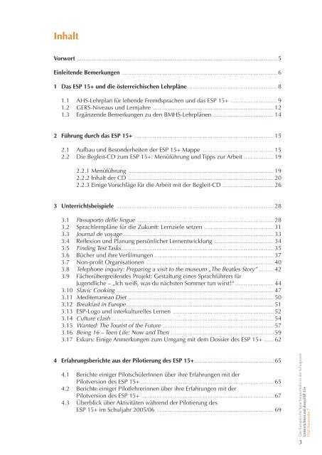 Unterrichten mit dem ESP 15+ - Using the European Language ...