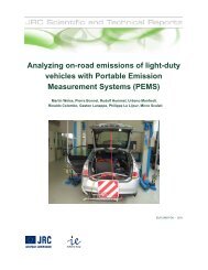 Analyzing on-road emissions of light-duty vehicles - Europe's ...