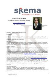 Dr Gabriele Suder, PhD - Skema Business School