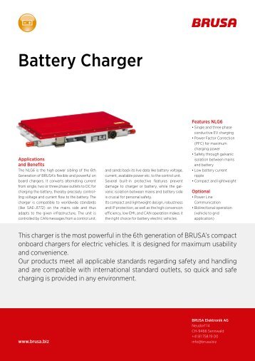 Battery Charger - Brusa Elektronik AG