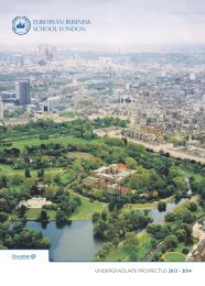 Graduate Profiles Portfolio The European Business School London
