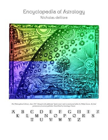 Nicholas deVore- Encyclopedia of Astrology - Astrologia Humana