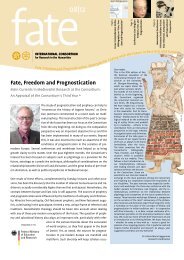 Fate, Freedom and Prognostication - International Consortium for ...