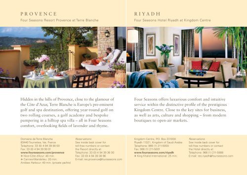 English - Four Seasons Hotels and Resorts