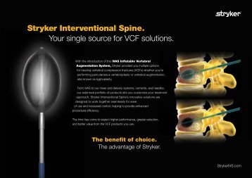 Stryker Interventional Spine. Your single source for ... - Pain-doc.com