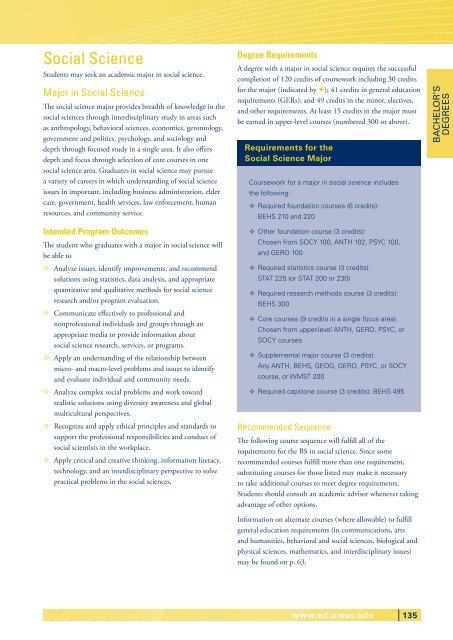 Undergraduate Catalog - UMUC Europe