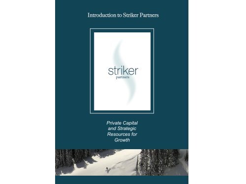 For an introduction to Striker in PDF click - Striker Partners