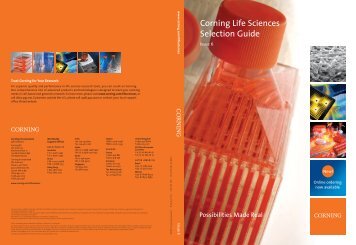 Corning Life Sciences Selection Guide - Fisher Scientific