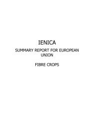 Summary Report for European Union Fibre Crops - Ienica.net