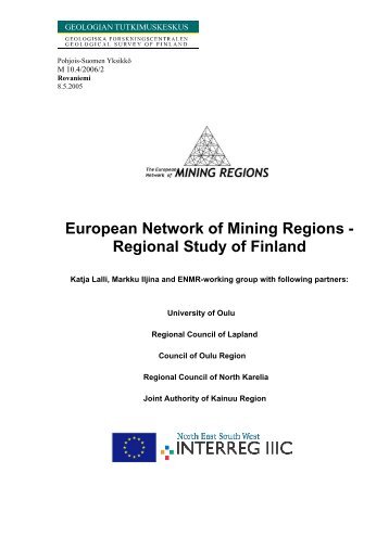 European Network of Mining Regions - arkisto.gtk.fi - Geologian ...