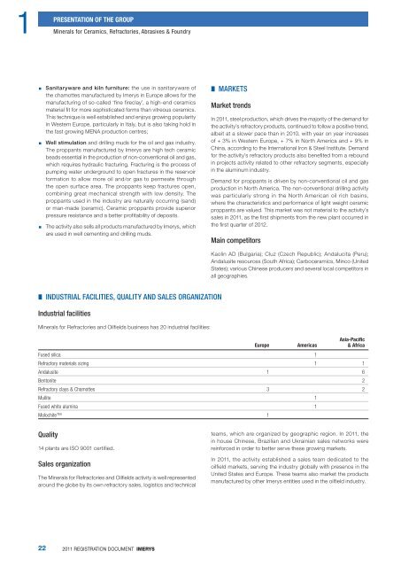 2011 Registration Document - Imerys