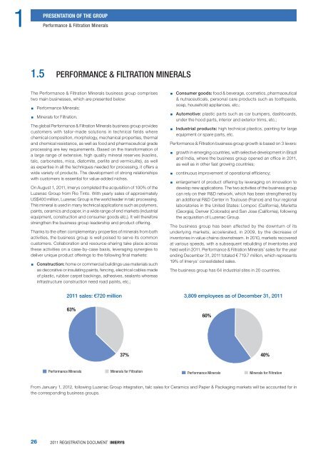 2011 Registration Document - Imerys