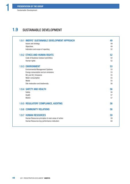 2011 Registration Document - Imerys