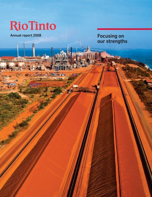 rio tinto 2008 annual report dampier salt adjusted balance sheet