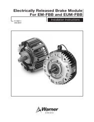 Electrically Released Brake Module For EM-FBB and EUM-FBB