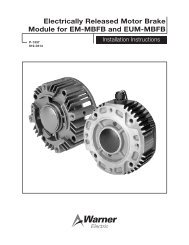 Electrically Released Motor Brake Module for EM-MBFB and EUM ...