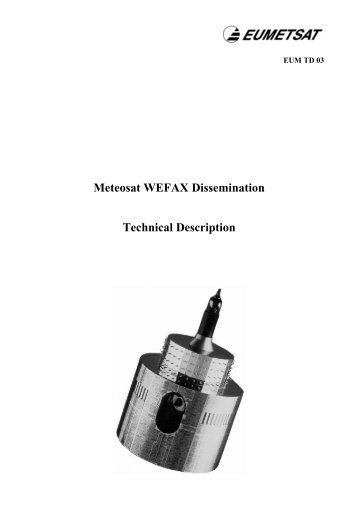 Meteosat WEFAX Dissemination Technical Description