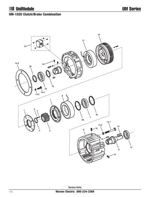 Packaged Performance Products Service Parts - Warner Electric