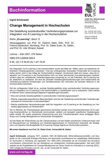 Change Management in Hochschulen. - scil