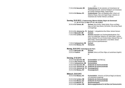 Pfarrbrief März 2012 - Pfarreiengemeinschaft Mendig