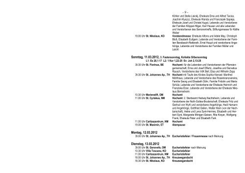 Pfarrbrief März 2012 - Pfarreiengemeinschaft Mendig