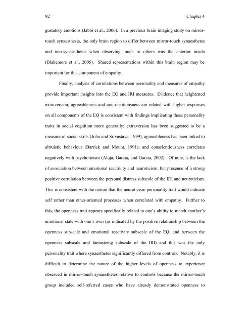 Mirror-touch synaesthesia: the role of shared ... - UCL Discovery