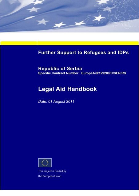 Serbia Handbook for Legal Aid Providers Final