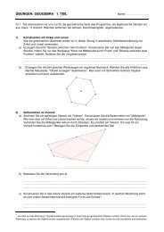 ÜBUNGEN: GEOGEBRA 1. TEIL