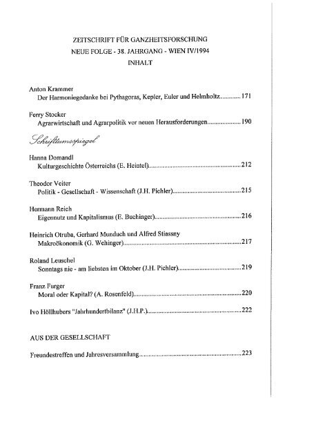 Der Harmoniegerlanke bei Pythagoras, Kepler, Euler und Helmholtz ...