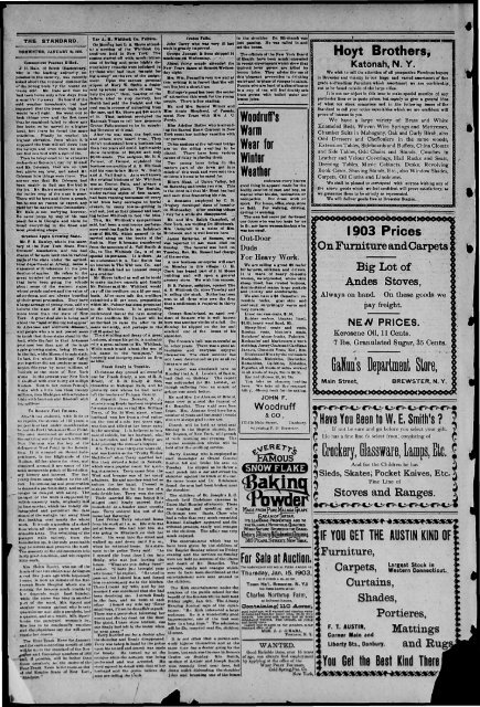STANDARD - Northern New York Historical Newspapers