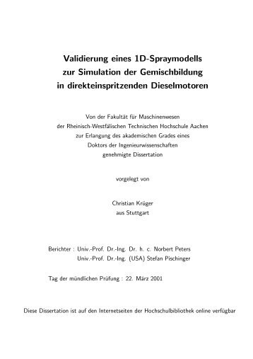 Thesis - RWTH Aachen University