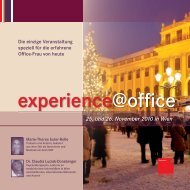 experience@office - OFFICE SEMINARE