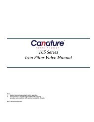 165 Series Iron Filter Valve Manual - Canature