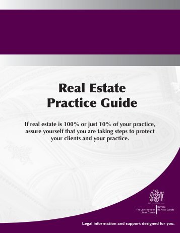 Real Estate Practice Guide - Resources for Lawyers - The Law ...