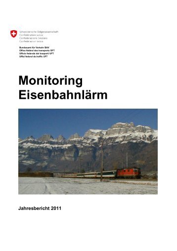 Monitoring Eisenbahnlärm - Bundesamt für Verkehr