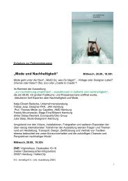 Einladung Mode und Nachhaltigkeit (PDF) - HAW Hamburg