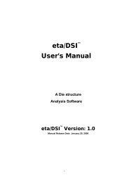 eta/DSI version 1.0 User Manual