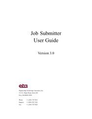 Job Submitter User Guide - ETA