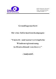 Umwelt- und Naturverträgliche Windenergienutzung in Deutschland