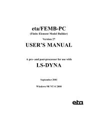 eta/FEMB-PC USER'S MANUAL LS-DYNA