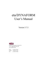 eta/DYNAFORM 5.7.3 User's Manual