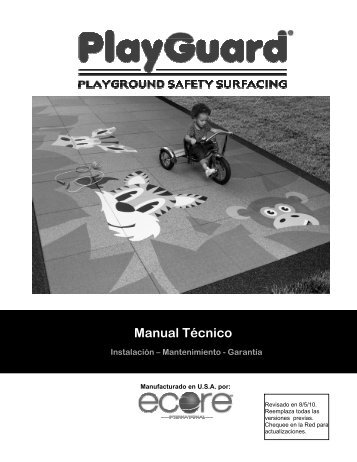 Manu ual Téc cnico - PlayGuard Safety Surfacing