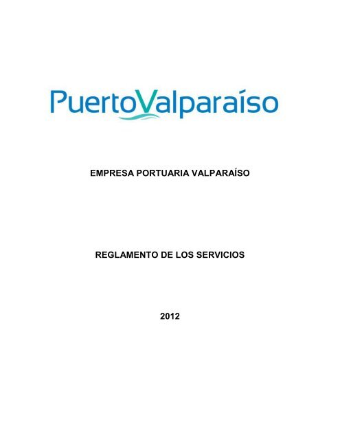 Reglamento de los Servicios - Puerto Valparaíso