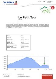 6 parcours balisés au départ de Verbier (PDF