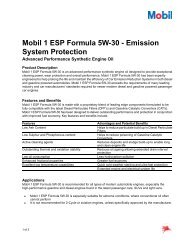 Mobil 1 ESP Formula 5W-30 - Emission System Protection