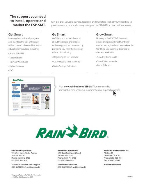 ESP-SMT Smart Control System - Rain Bird