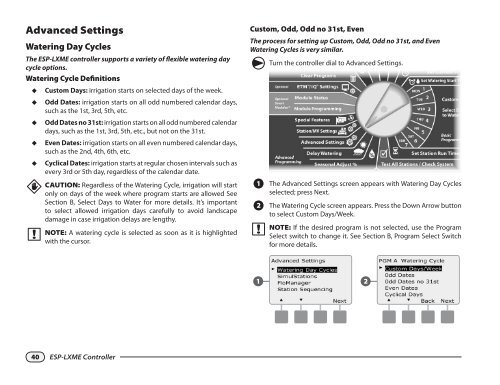 ESP-LXME Controller Installation/Operation Guide - Rain Bird